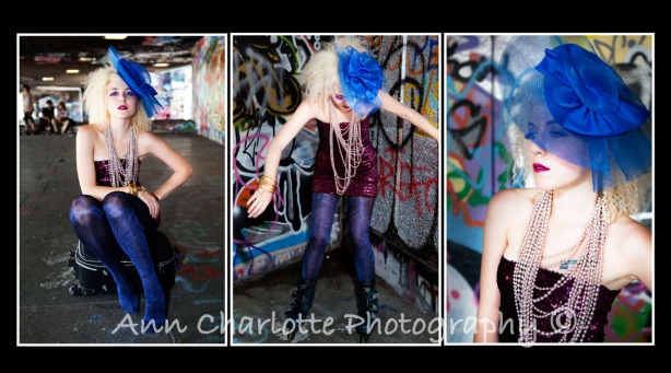 SamanthaRia, Fashion shoot, Stylist, blue, colour clash,hat,model,